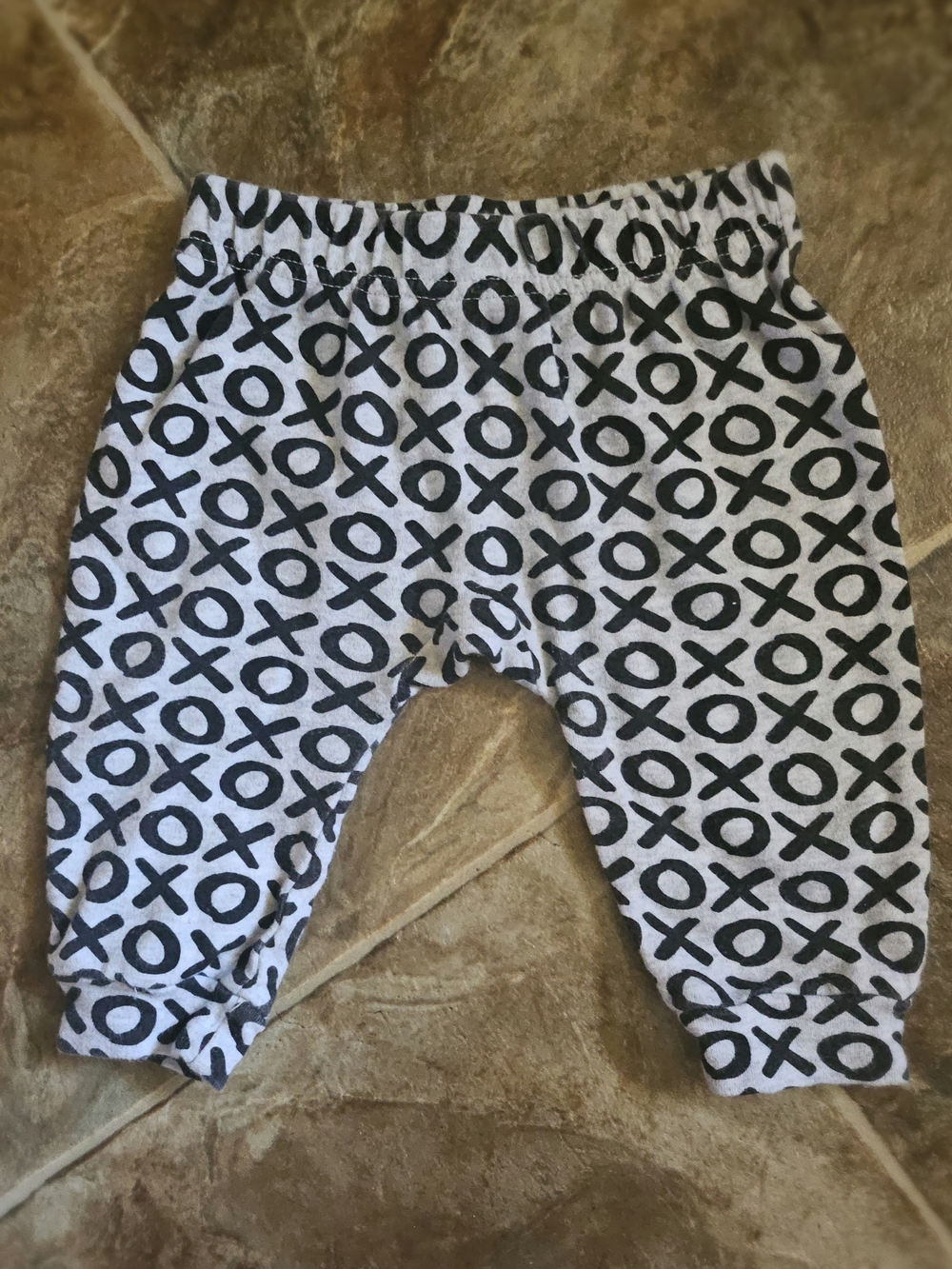 Kids Black & White XO Pattern Joggers